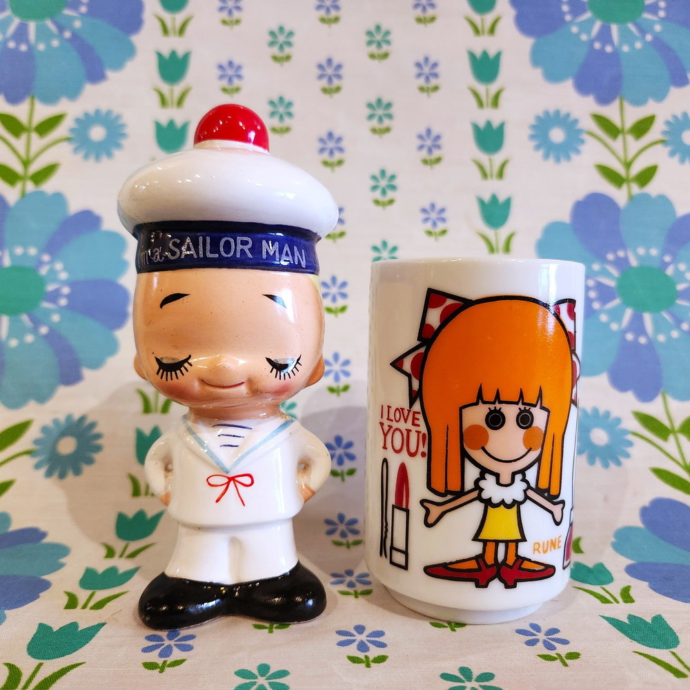 昭和レトロポップ 内藤ルネ 『パリの水兵』 陶器人形 - [Sold Out]過去