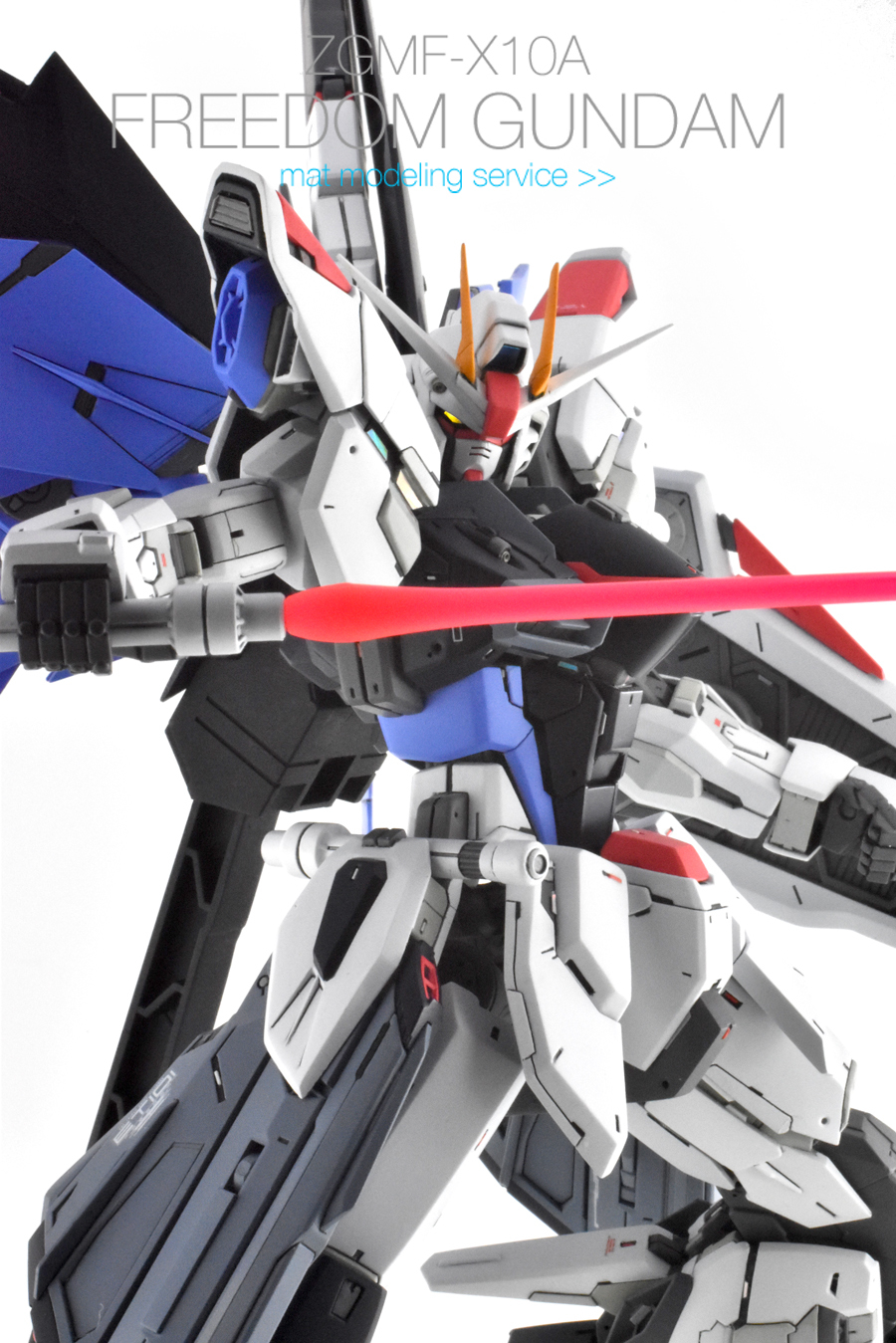 MGフリーダムガンダム2.0 全塗装完成品 MG フリーダムガンダム ver.2.0 全塗装｜YuuWorkShopさんのガンプラ