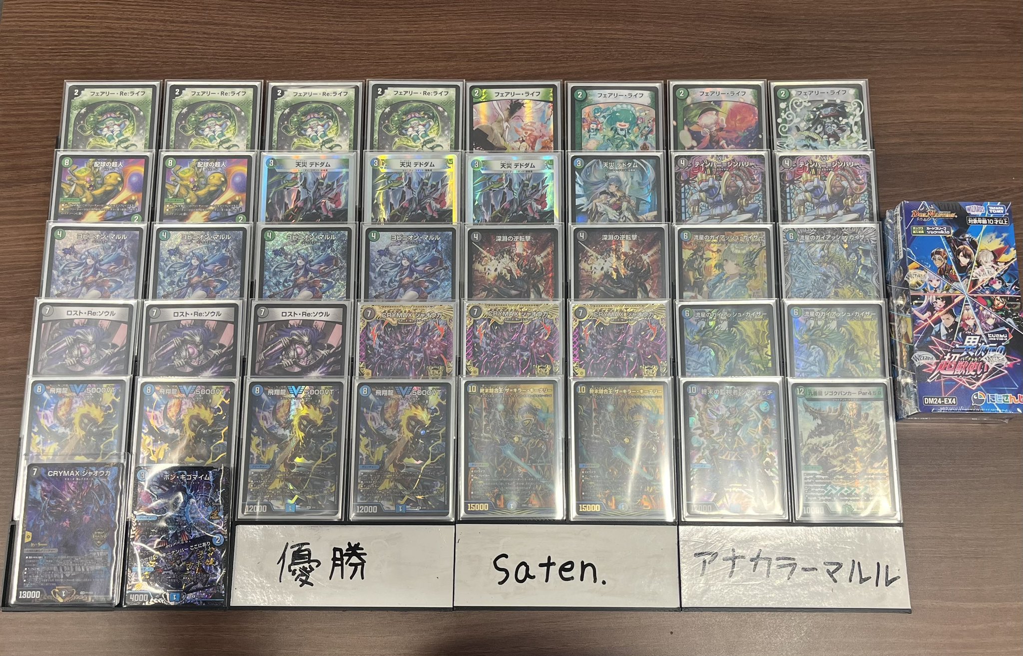 デュエマ オリジナルCS】「遊INGCS(2025/3/28)」結果 アナカラーマルル