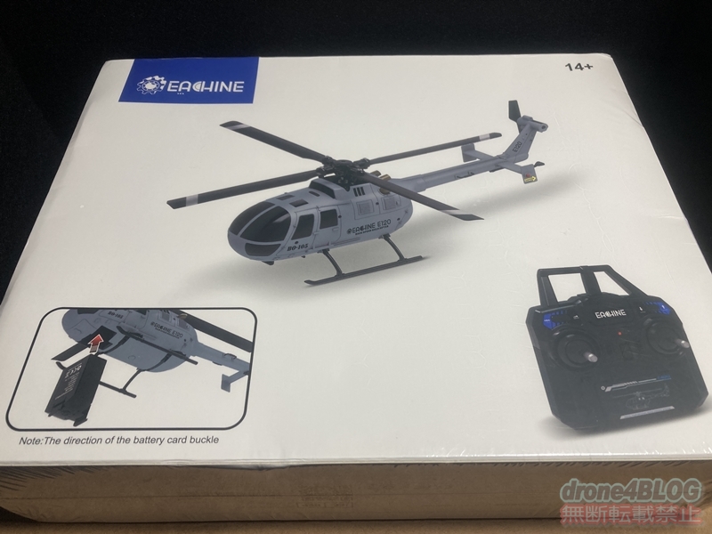 Eachine E120 2.4G4CH 6軸ジャイロ オプティカルフロー RCヘリコプター