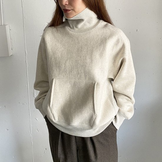レディース】 STILL BY HAND / ハイネックスウェットプルオーバーご