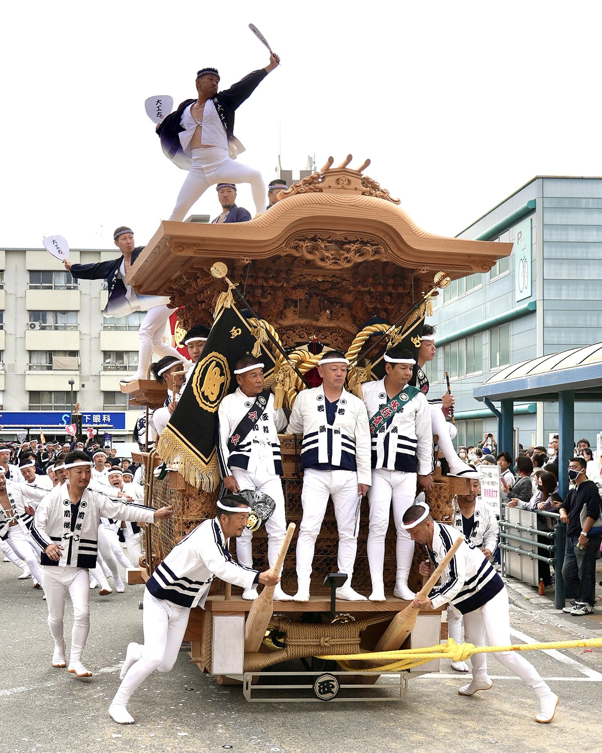 西組のだんじり（堺市・津久野地区）泉祭記