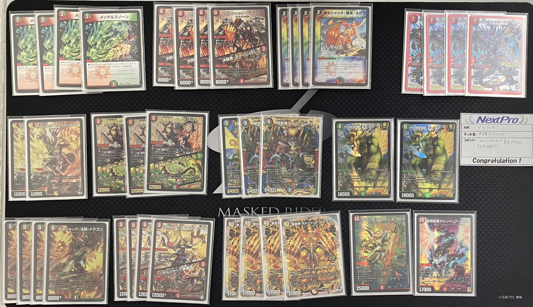 ボルシャック デッキ 赤緑ボルシャック デッキ 構築済み メイン40 二重