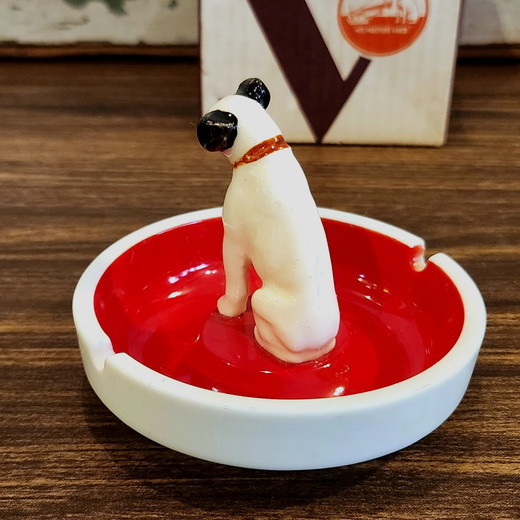 昭和レトロ ビクター犬 ニッパーくん 箱付きニッパーくん＆灰皿