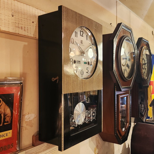 昭和レトロ 栄計舎の30日巻き柱時計（振り子時計） - [雑貨]時計