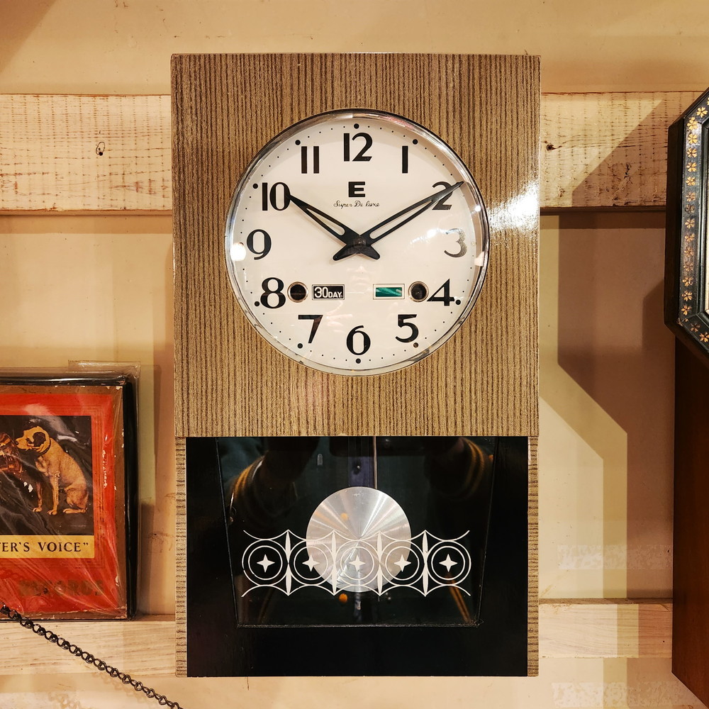 昭和レトロ 栄計舎の30日巻き柱時計（振り子時計） - [雑貨]時計