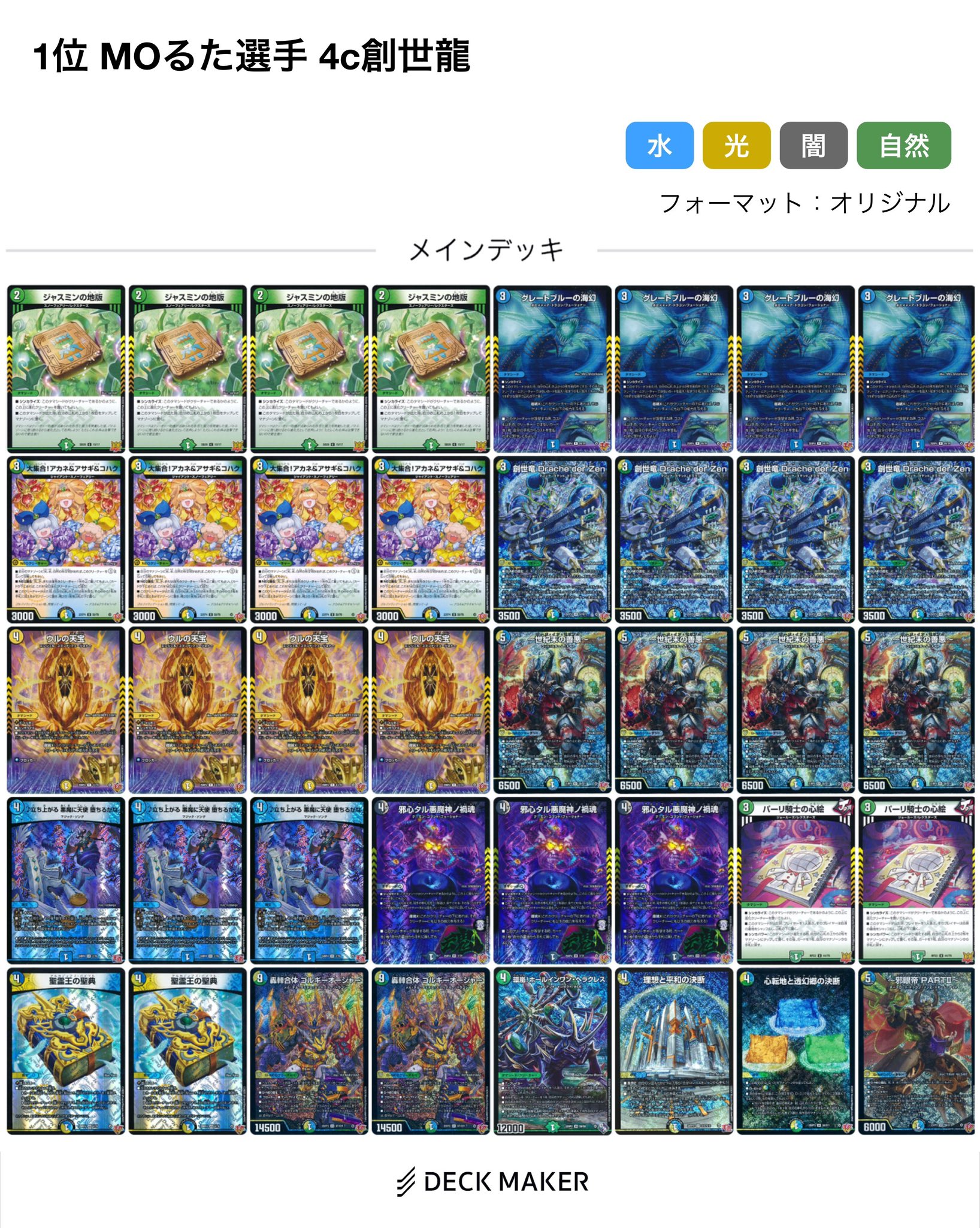 デュエマ オリジナルCS】「からたちCSinカードショップはっち(2026/1