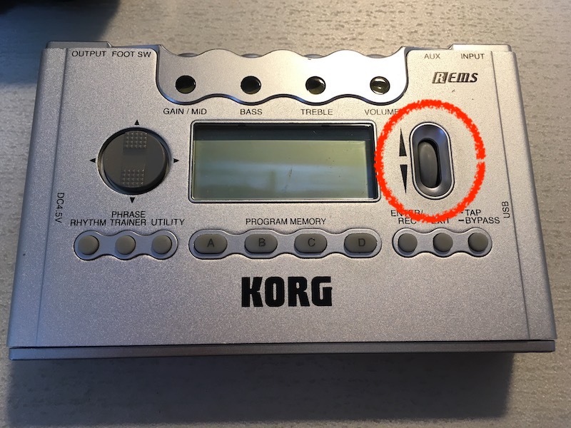 KORG PANDORA PX5Dのバリューエンコーダの不具合：バラしてみた