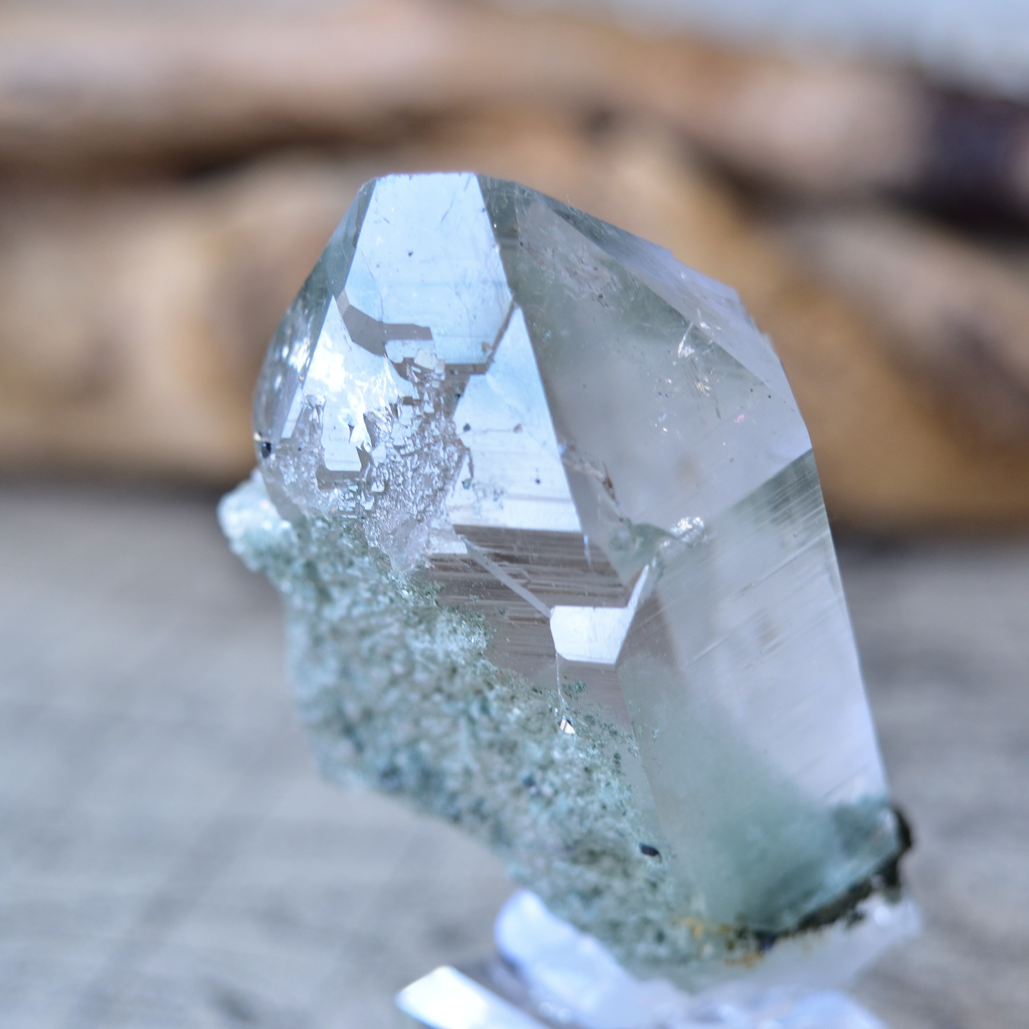 ヒマラヤ水晶 クローライト ファントム ガーデンクォーツ 「三諸山