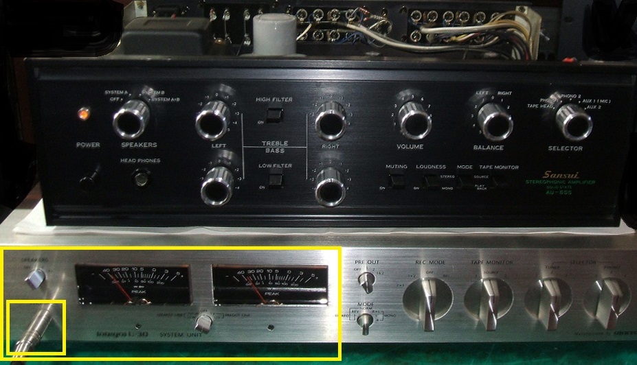 772015/SANSUI AU-555 プリメインアンプ 動作未確認 772015/SANSUI AU