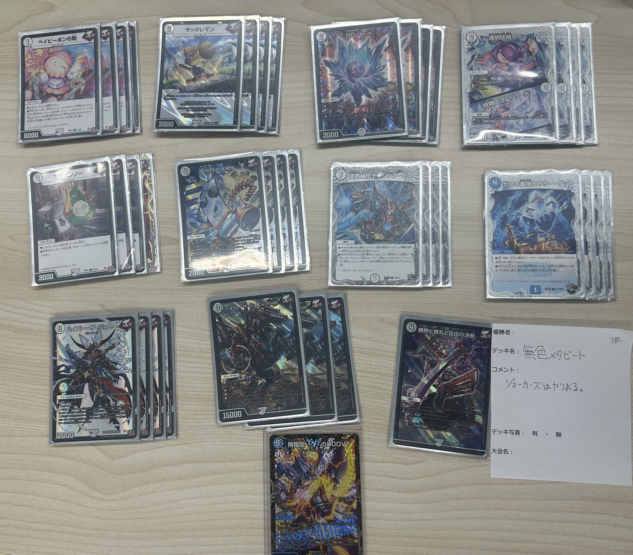 デュエマ オリジナルCS】「第6回枚方ナイトCS(2025/8/20)」結果