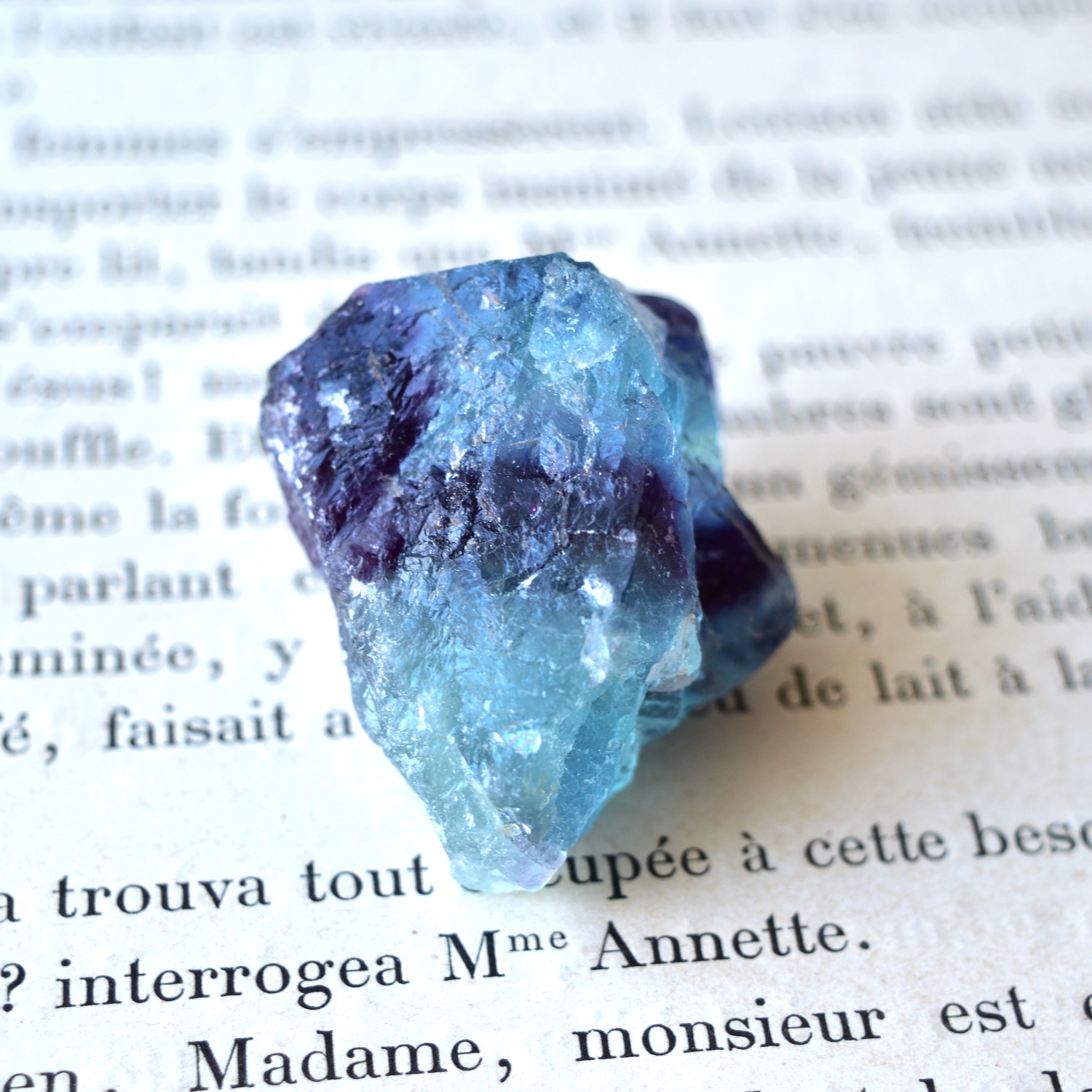 ブルー・フローライト（蛍石） Cosmic Story アフリカ産 49g/鉱物