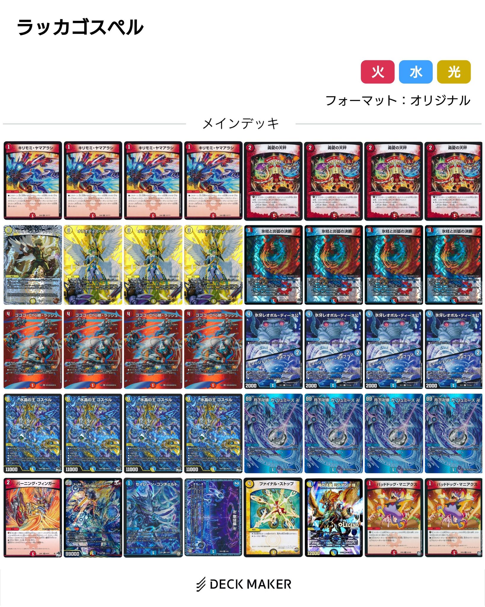 ラッカゴスペル 環境デッキ ガチ構築 ラッカゴスペルデッキ環境デッキ