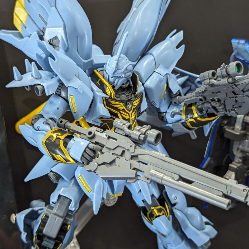 HG 1/144 ガンダムベース福岡限定 シナンジュ Ver.GSFの完成見本を展示