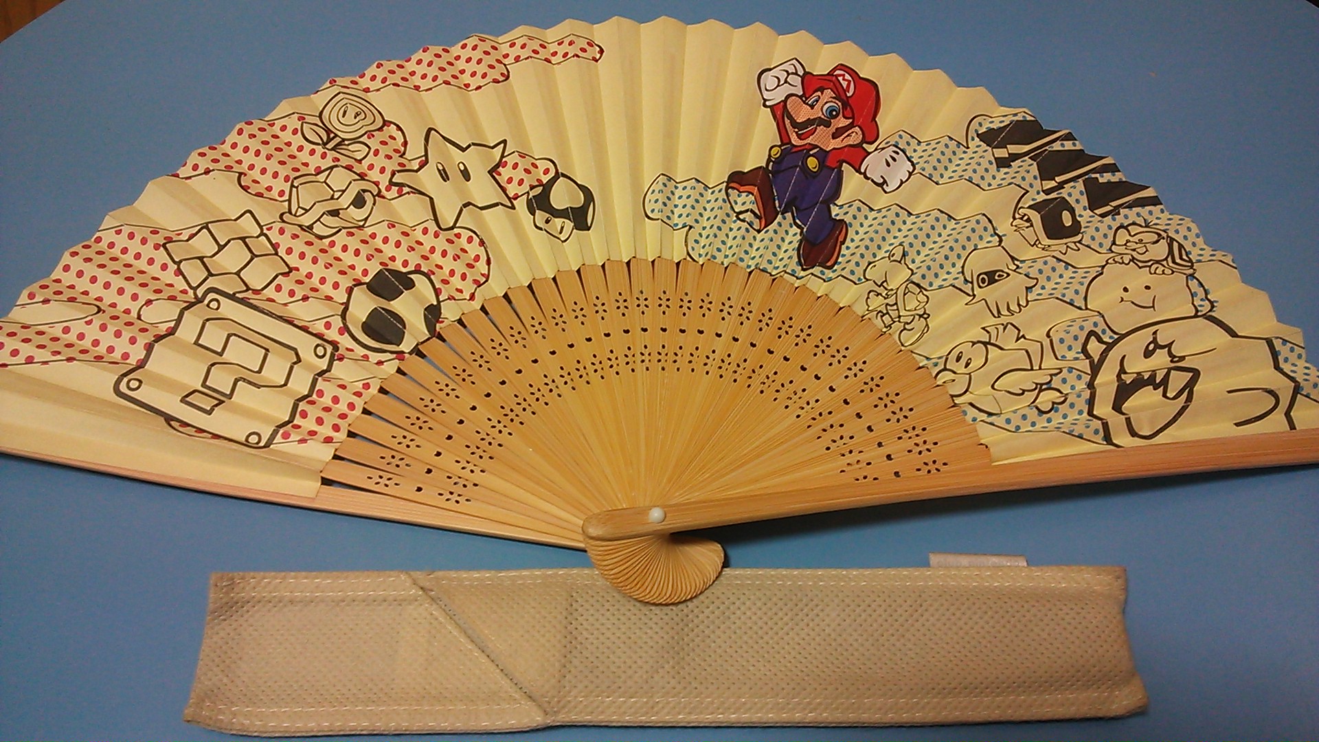 クラニングッズ：クラブニンテンドー扇子 マリオ - クラブニンテンドー