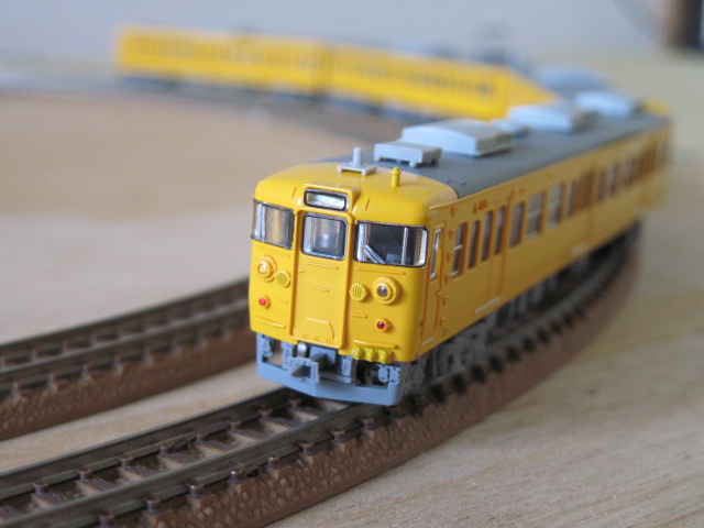 micro 113系・115系・簡易更新車・濃黄色 4両セット 入線 | かもつ