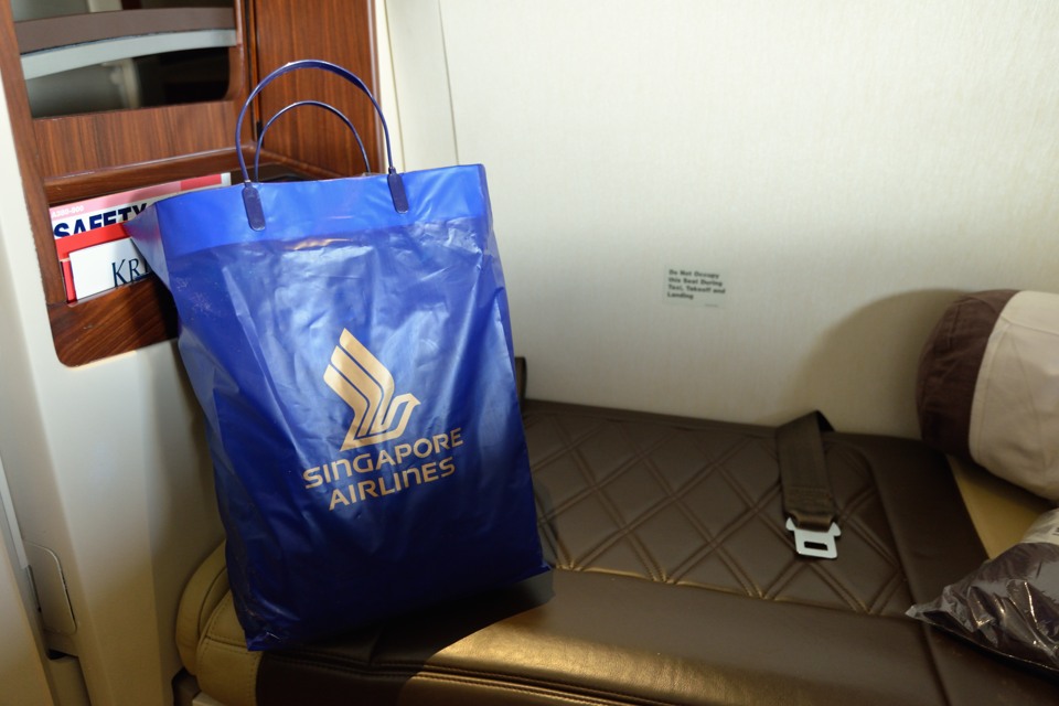 シンガポール航空スイートクラス アメニティー 最新！【シンガポール