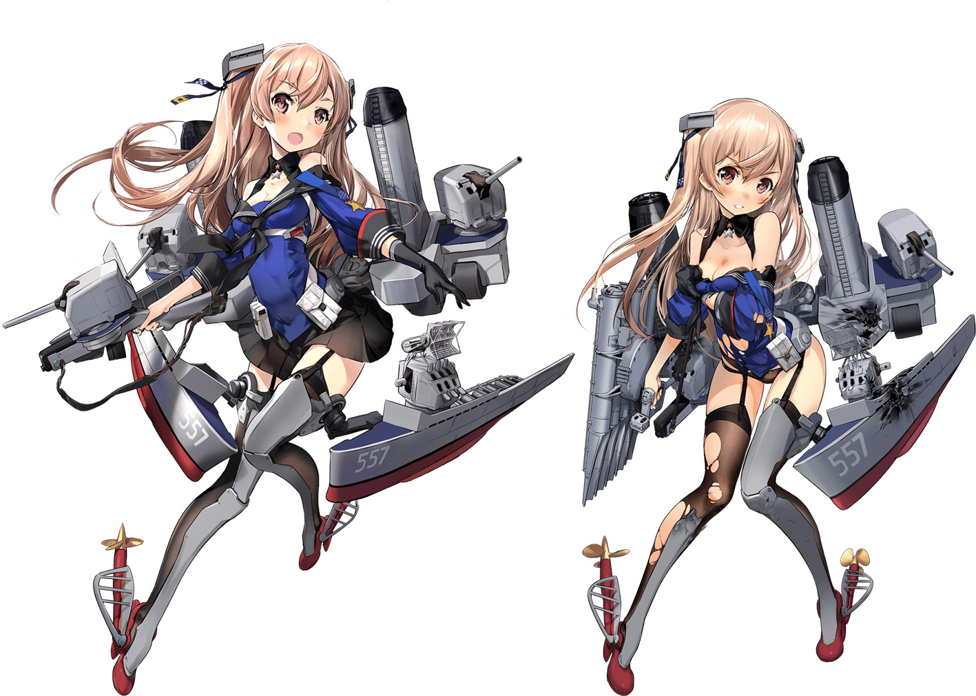 艦これアーケード ジョンストン 改 中破 水着 雷装アップ Summer2025
