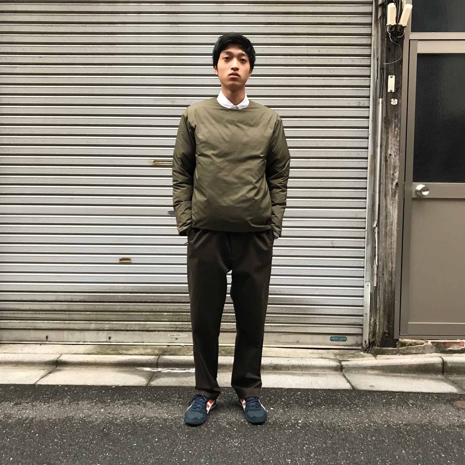 blurhms (ブラームス) Invisible Down Tee 着用画像 | WEEKENDER SHOP