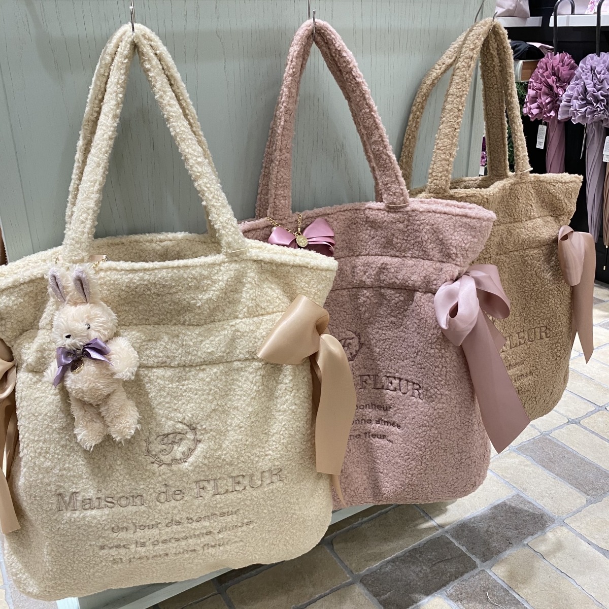 007 ジョリーフルール もふもふノスタルジア 巾着トートバッグ＆ポーチ