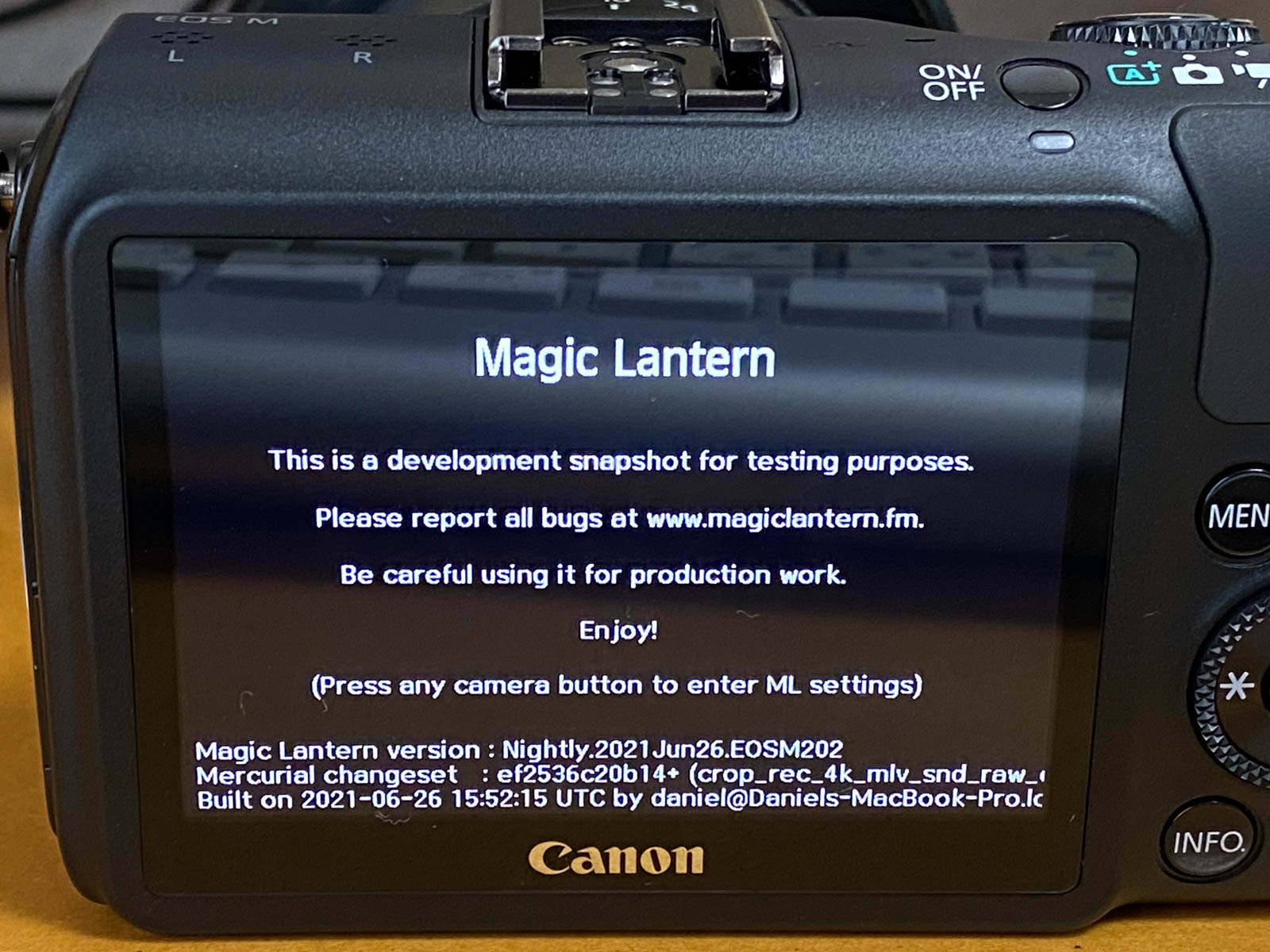 Canon EOS MとM2へのMagic Lantern導入手順 | Creatiblog