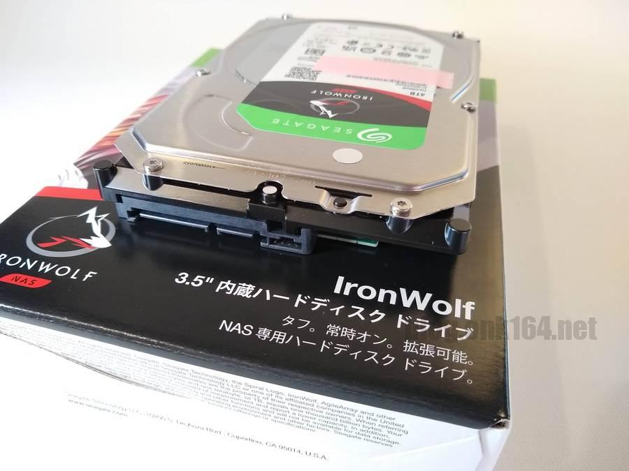 薄さ20.2mm NAS用 Seagate IronWolf 4TBのSMART情報と外観紹介。CMR