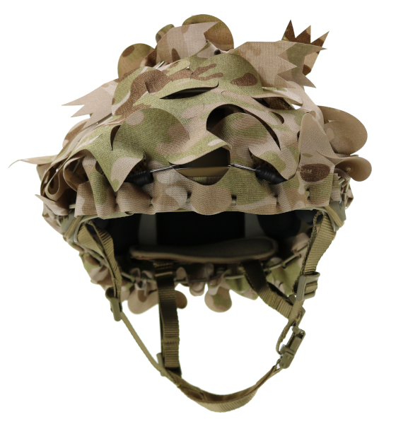 Multicam Arid™ Predator Ghillie™ Helmet Cover - Beez Combat Systems