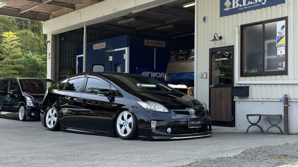 30プリウス着地仕様エアサス、アクスル製作しました。 | B.L.styleブログ