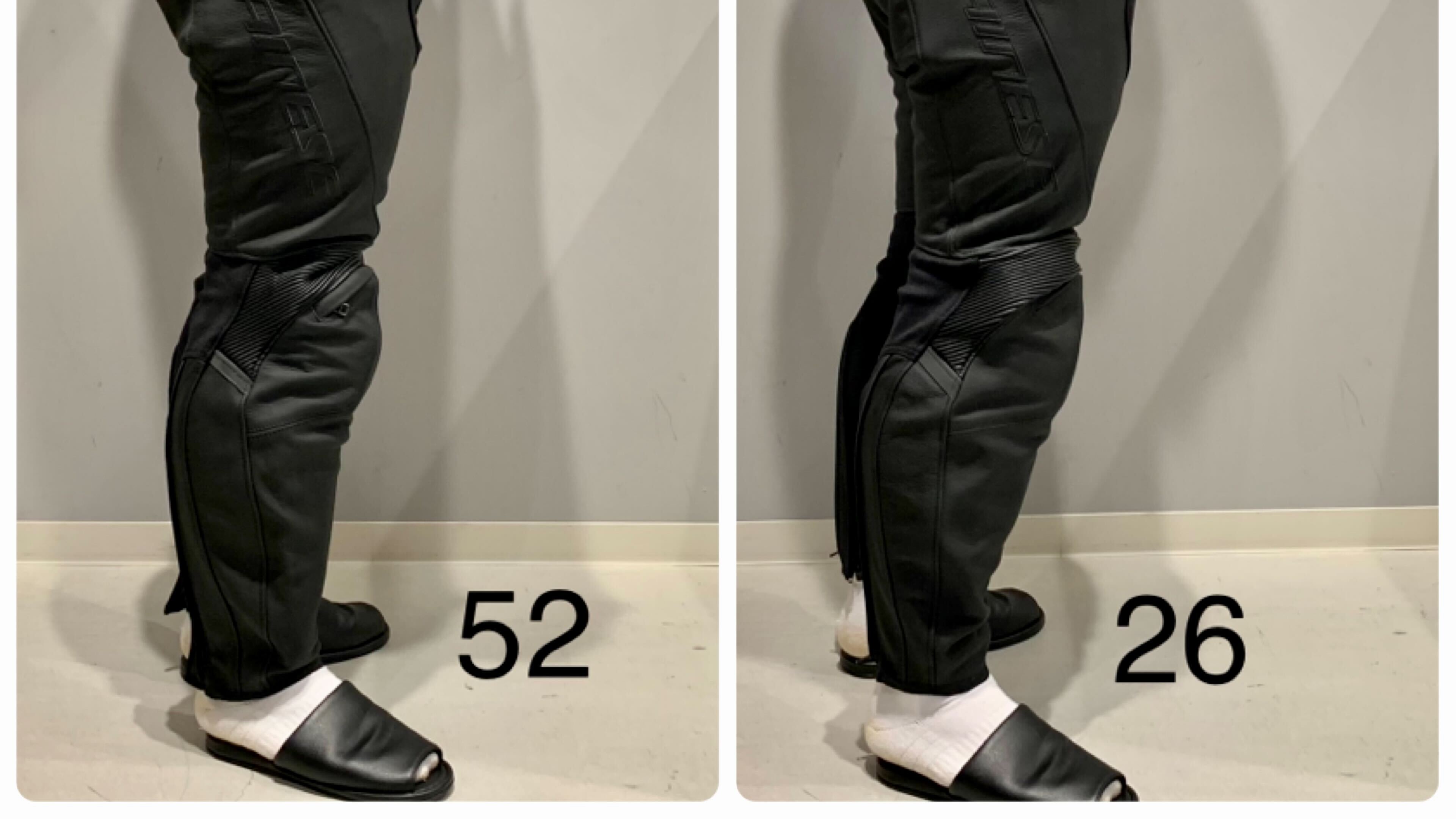 レザーパンツのサイズでお悩みの方必見。「ショート/トール」特殊
