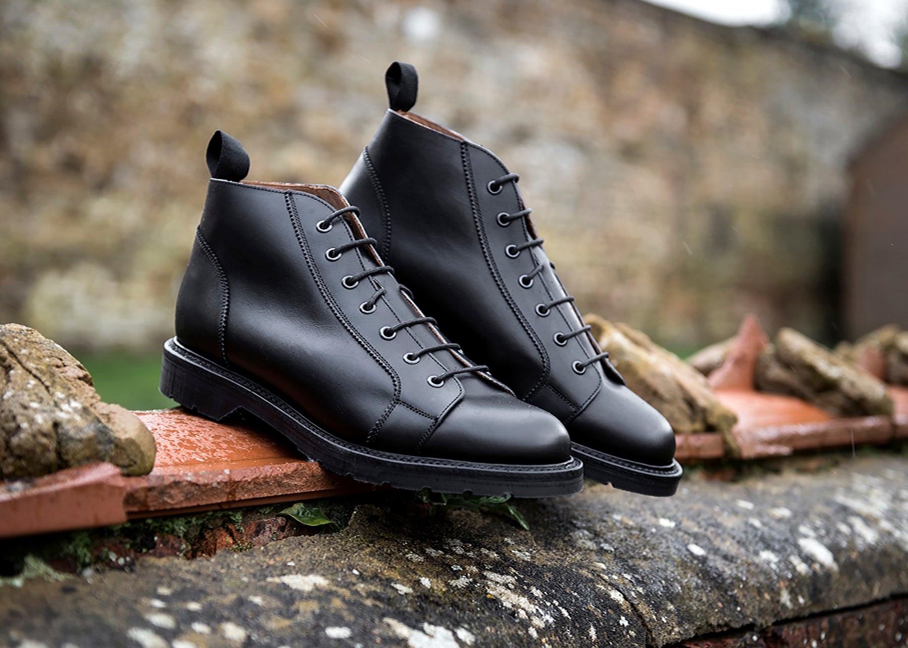 SOLOVAIR (ソロヴェアー/ソロベアー) 】”Black” モンキーブーツ - 革靴