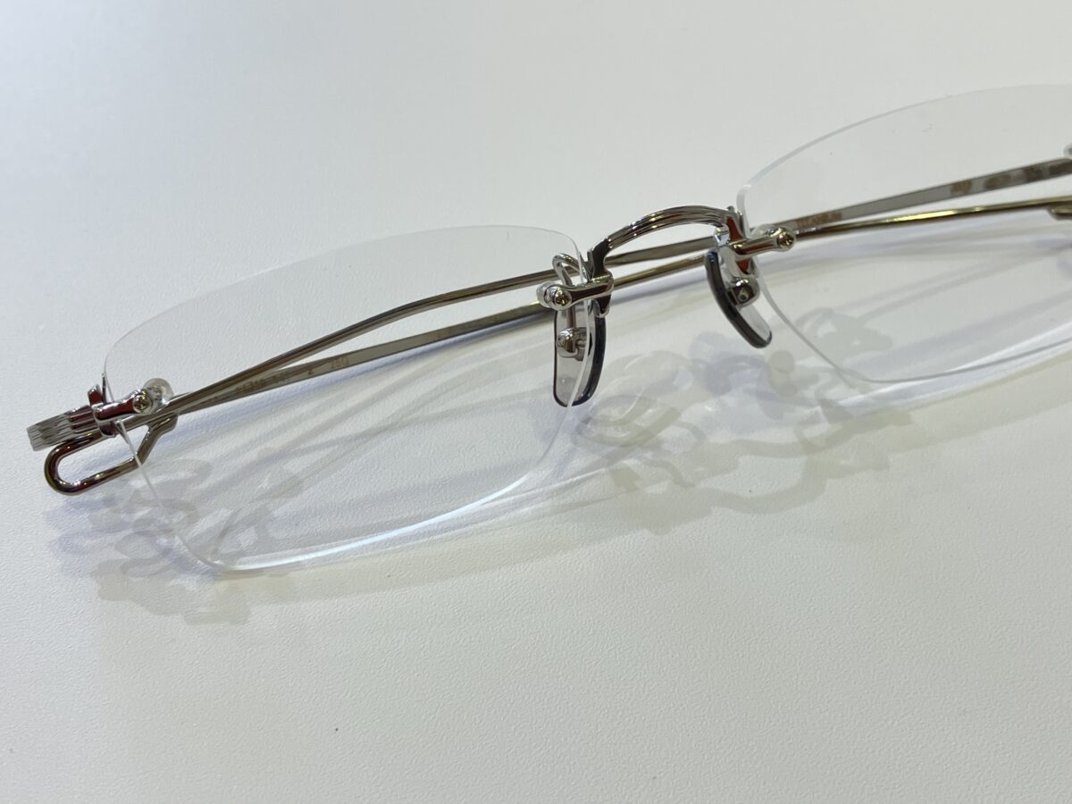 リムレスフレーム（②スクエア）｜999.9（フォーナインズ）「TW-21T