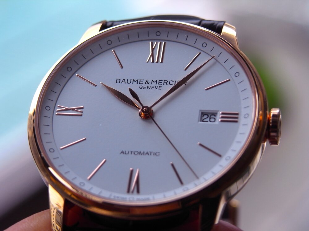 ボール&メルシエ 大人のレッドゴールドケースを採用！シンプルで正統派