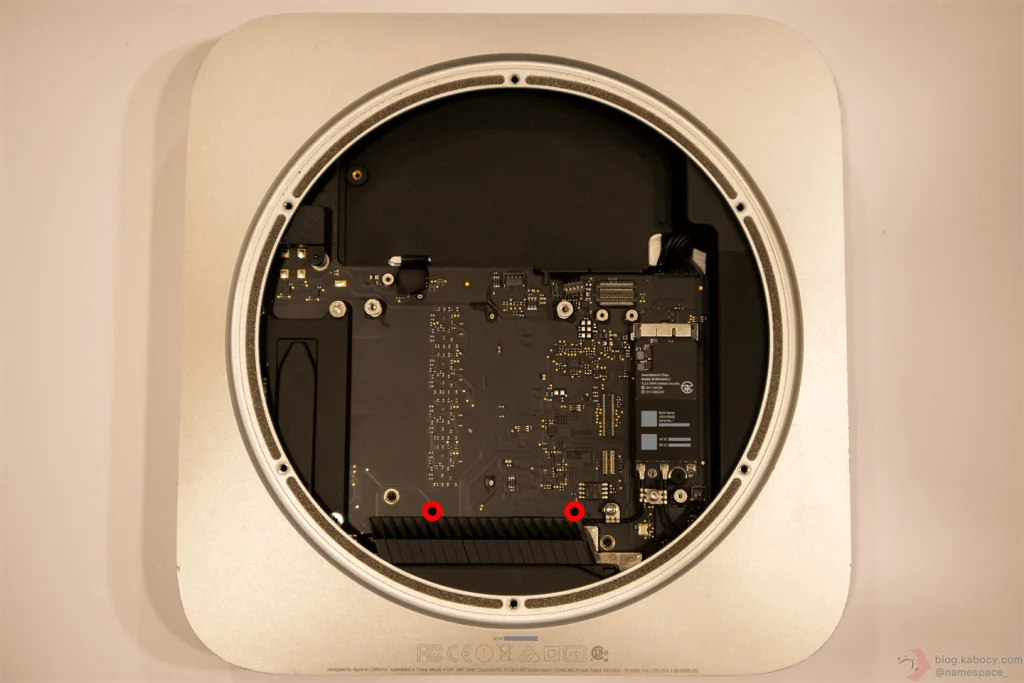 Mac mini (Late 2014)の分解とストレージ換装手順 – ページ 2 – あの角