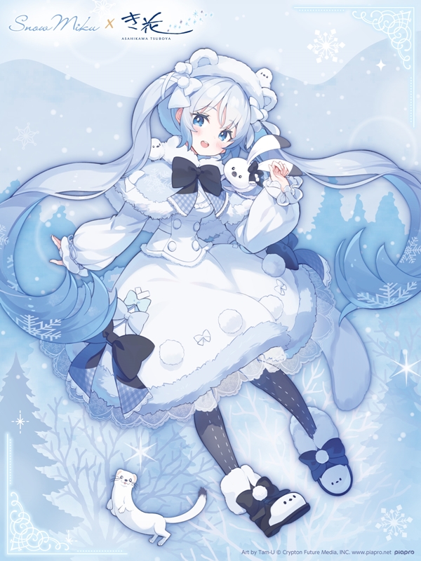 雪ミク×き花」コラボが決定！描き下ろしイラストを使用したアイテムを
