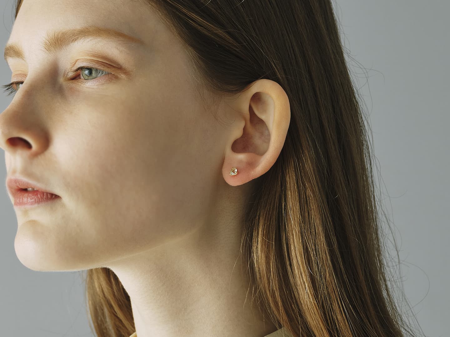 Libyan glass round single pierce /リビアングラス | Hariqua