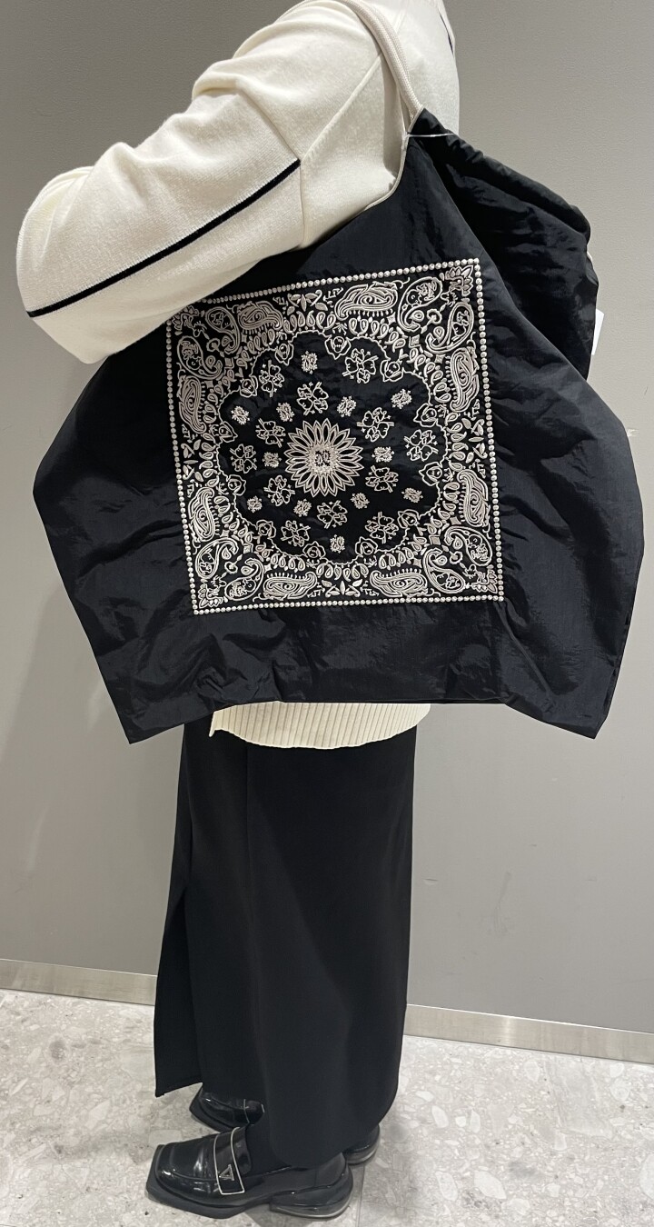 ボールアンドチェーン スヌーピー バンダナ柄 Mサイズ 黒 ボールアンド