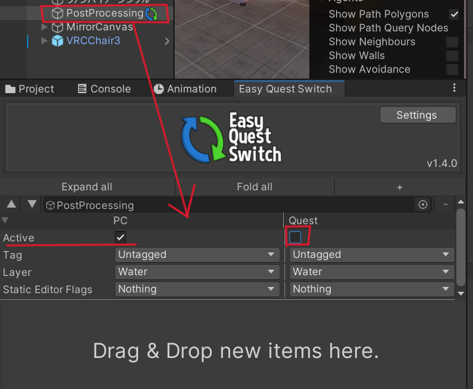 VRChat】ワールド制作：EasyQuestSwitchでQuest対応する手順の解説
