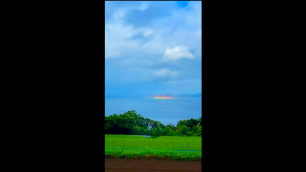 海面に「奇跡の虹」出現！ | MBCブログ