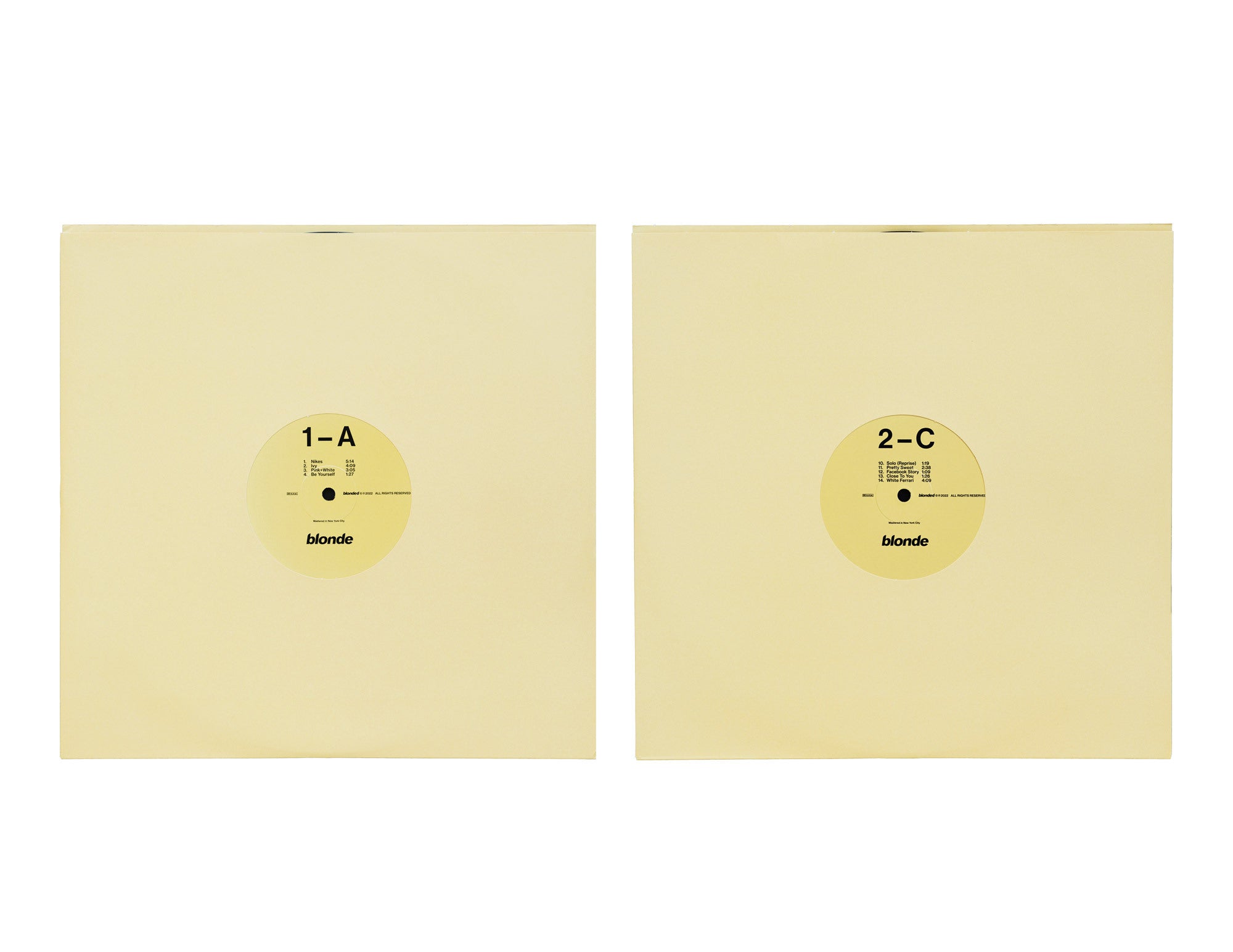 BLONDE 2LP VINYL | BLONDED | FRANK OCEAN