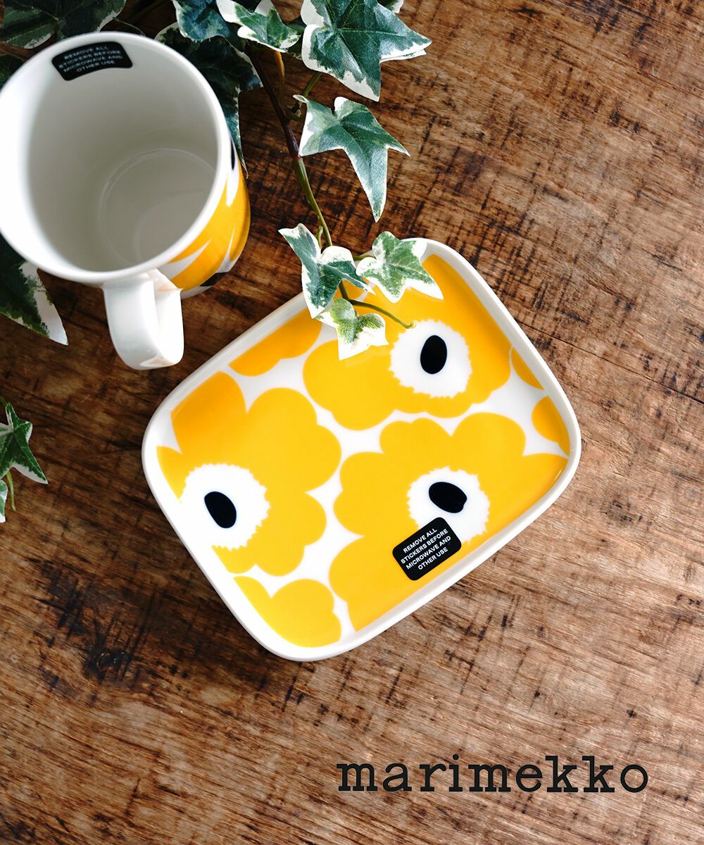 marimekko(マリメッコ)VIHKIRUUSU PLATE 12×15cm | BLEU COMME BLEU