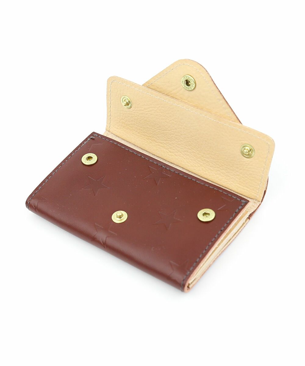 IL BISONTE(イルビゾンテ)レザー スターエンボス ダブルフラップ