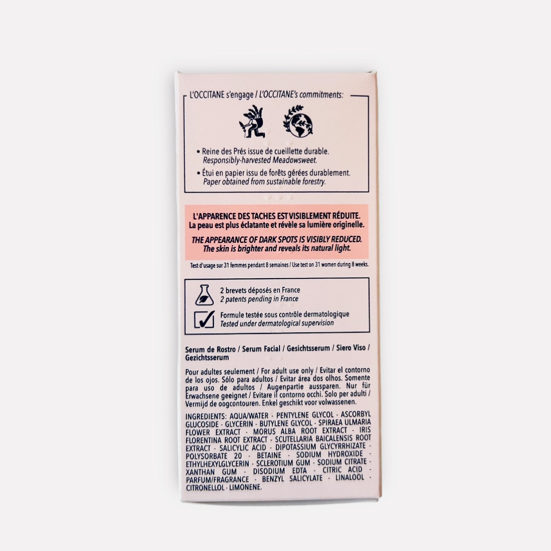 L'Occitane Reine Blanche Brightening Serum – Black Door Studio