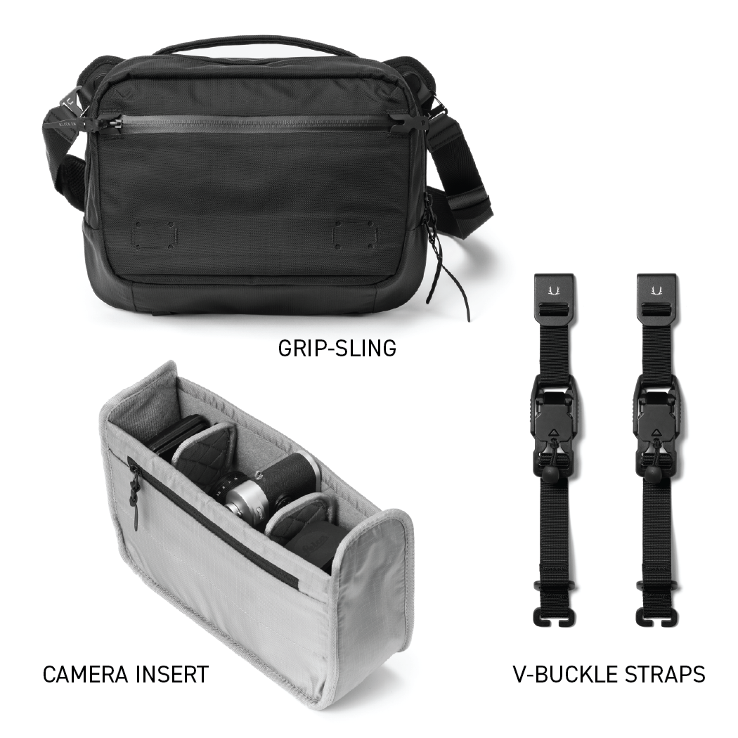 Black Ember Grip Sling 09 Camera Kit EmberTex™ PFAS FREE 9L - Jet