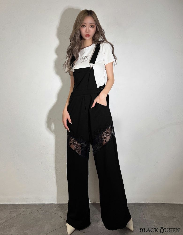 レースドッキングサロペット | レディースギャルファッション通販