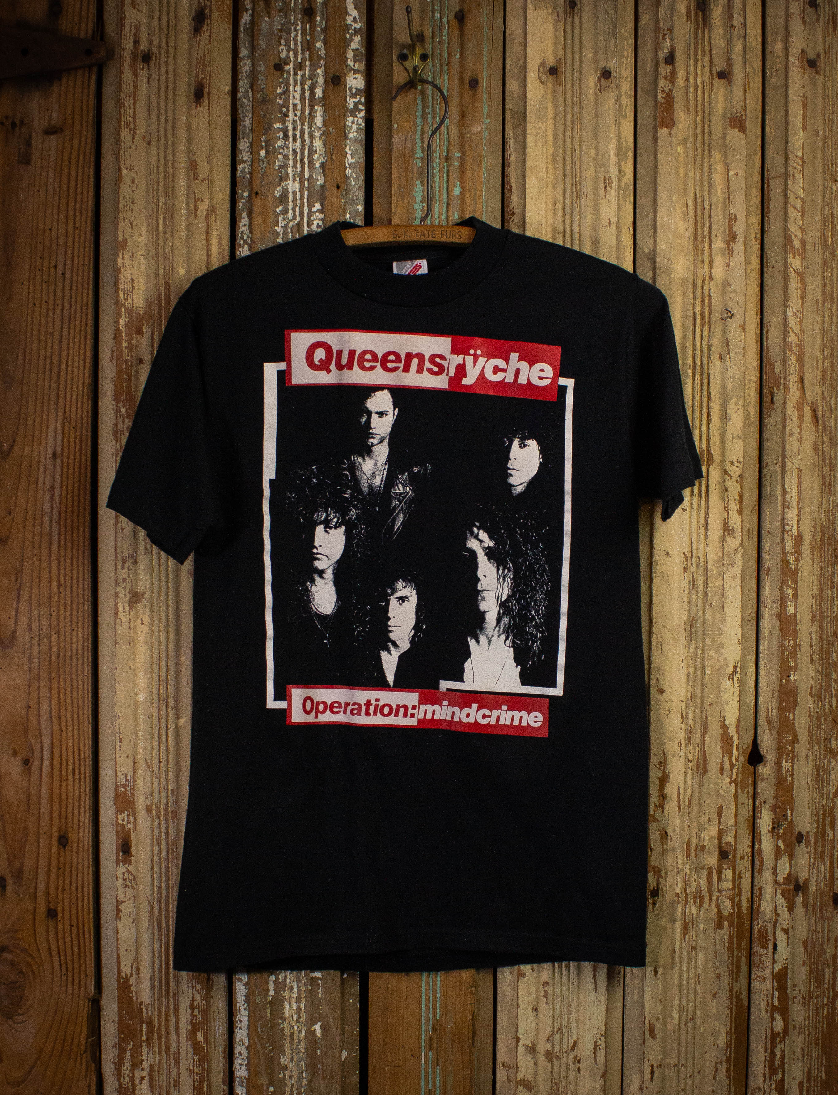 Vintage Queensrÿche Operation-Mindcrime Concert T Shirt Black