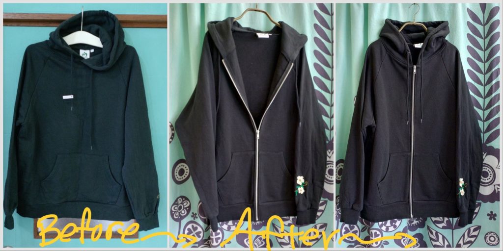 Mrs. Green Appleパーカージップアップリメイク - blancoron