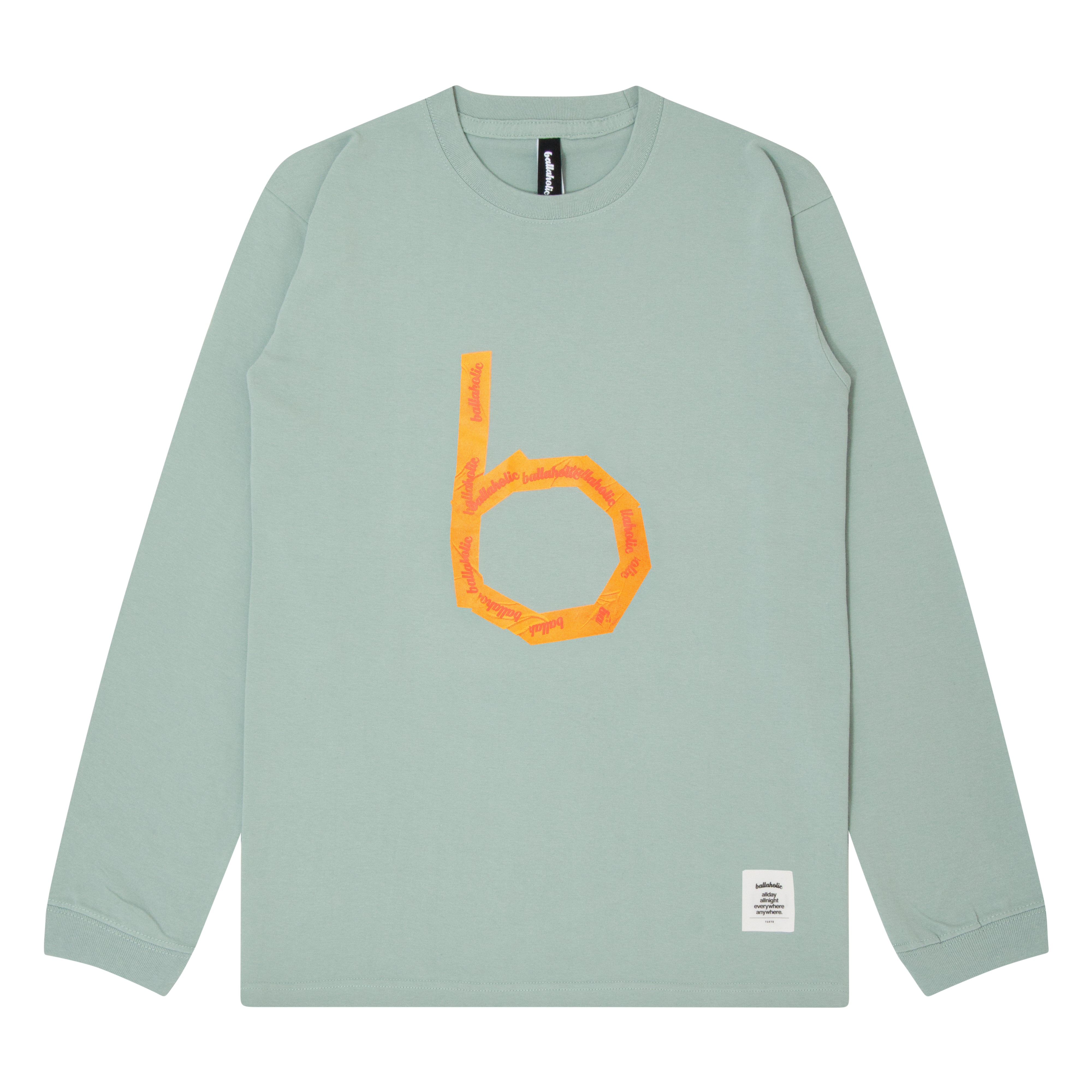 b-Taped Long Tee (slate green) – ballaholic