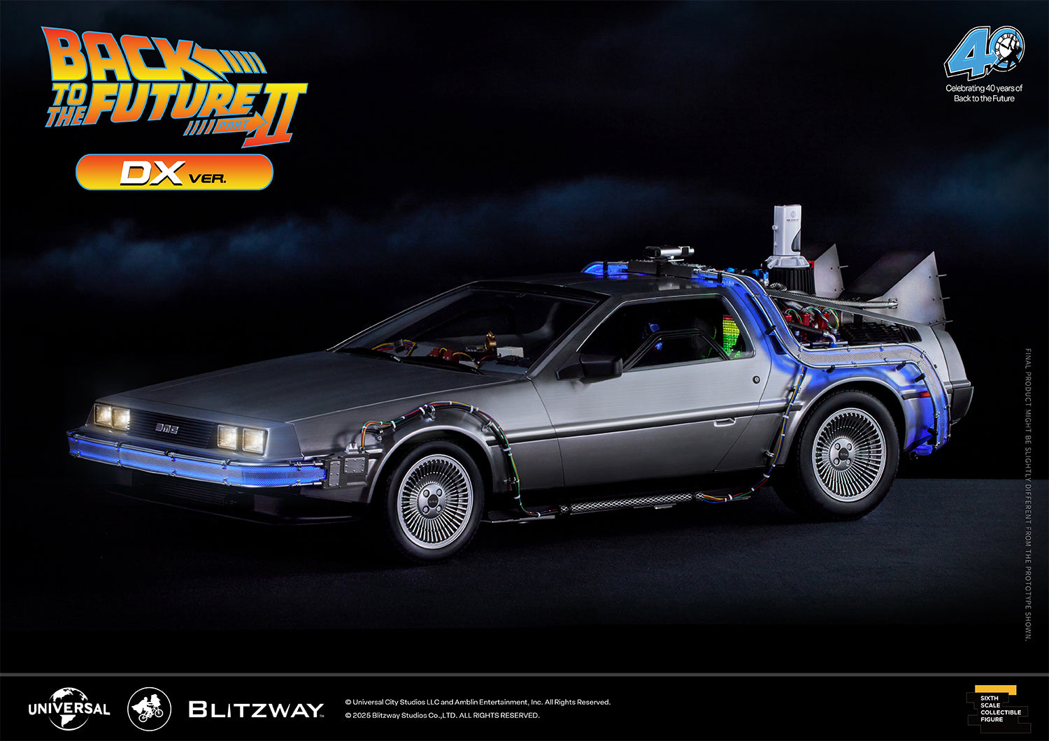 Blitzway Back to the Future 2 Time Machine DX Ver. – 1/6 Delorean