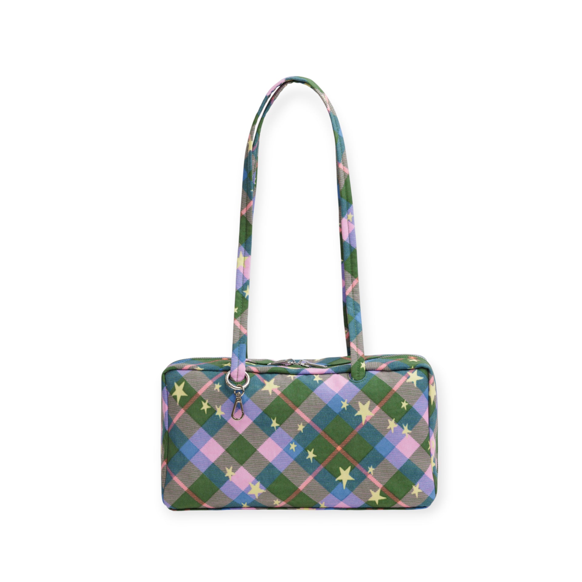 Baggu Nylon Bowler Bag in Green Star Plaid – Blink Box