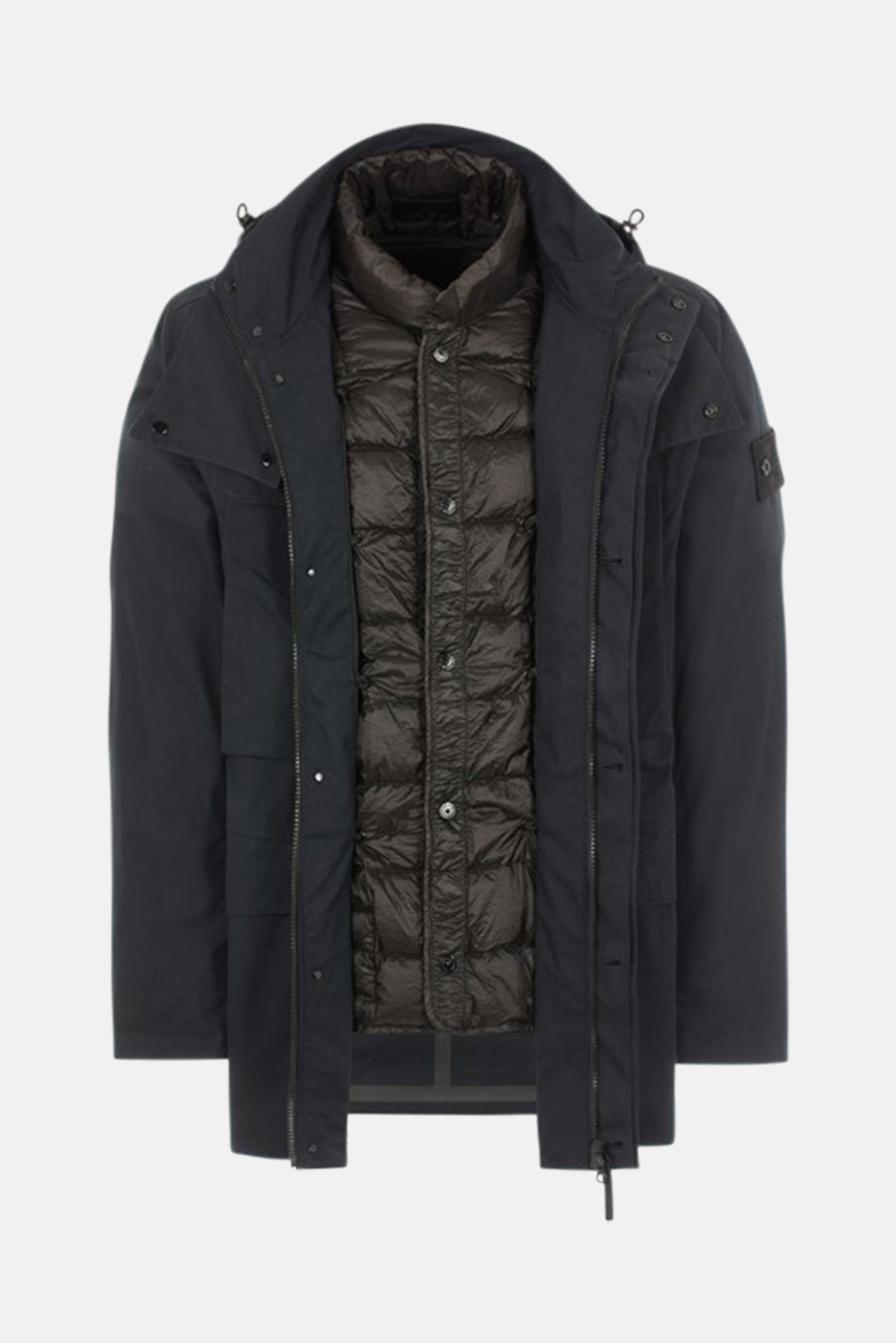 O-Ventile Ghost Piece Down Jacket Black – blueandcream